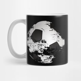 soccer ball under construction Mug